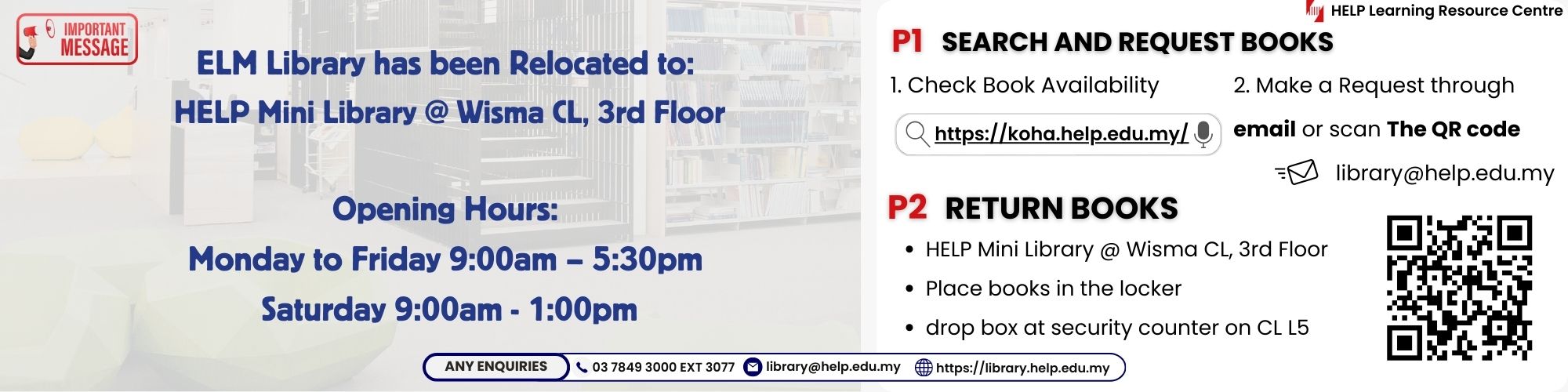 ELM Library Relocation Notice